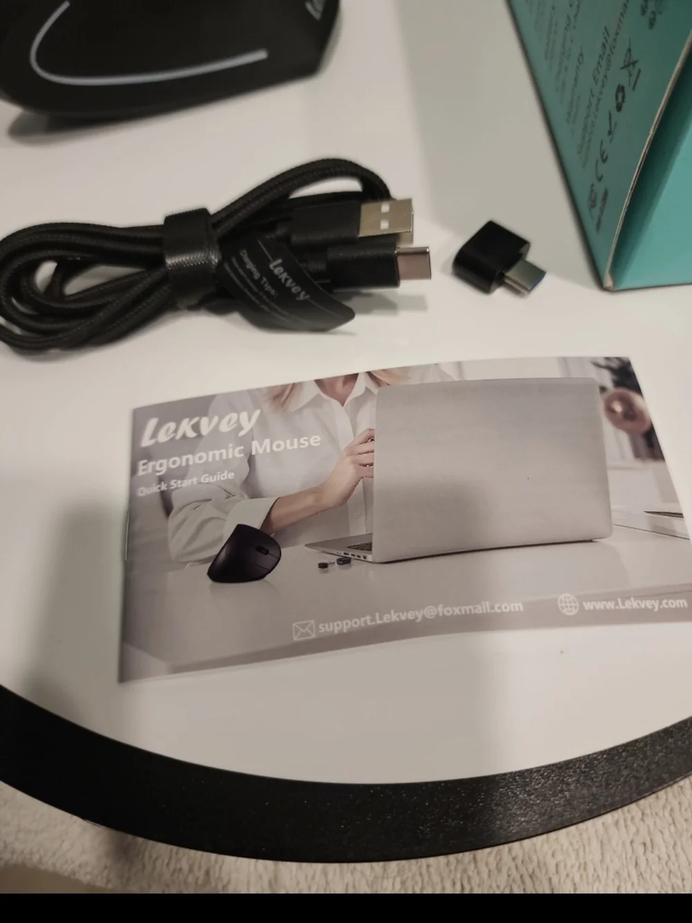 Ergonomic Wireless Rechargable Vertical Mouse
